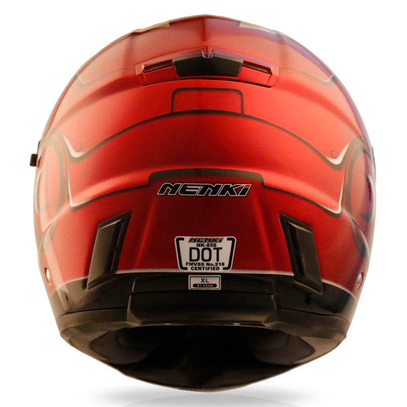 Nenki Motorcycle Helmets Full Face Helmet Street Bike DOT Certified 2 Visors with Clear Shield Dual Visors Ironman Nenki Helmet Full Face Helmets image15