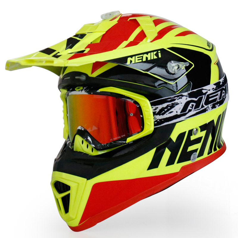 Nenki Motorcycle Motocross DOT Approved ATV Dirt Bike Motorbike Off Road Free MX Goggles NK316 Nenki Helmet Motocross Helmets image13